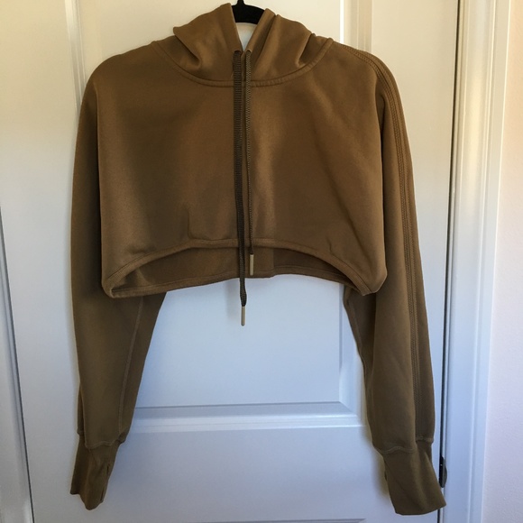 Free People Super Cropped Hooded Sweatshirt - Picture 2 of 8